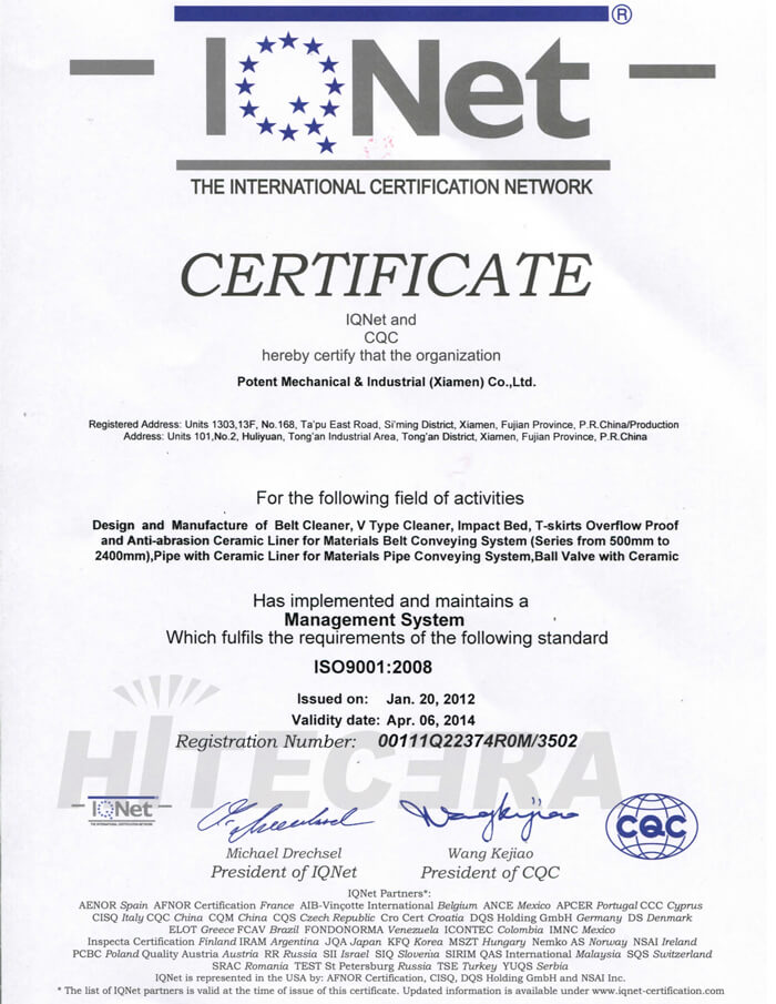 CQC ISO 9001-2008-2